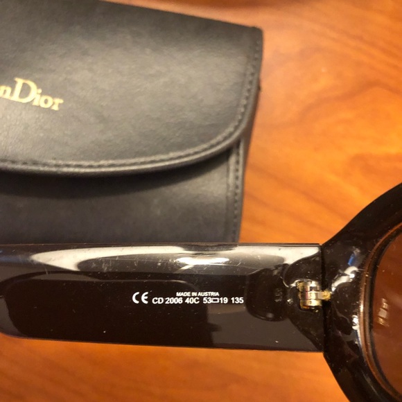 VINTAGE CHRISTIAN DIOR GOLD CANAGE (2006 40C) SUNGLASSES - Picture 7 of 12